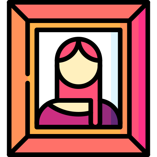 A framed artwork.