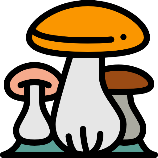 Three mushrooms.