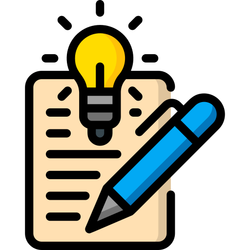 A piece of paper and pen.